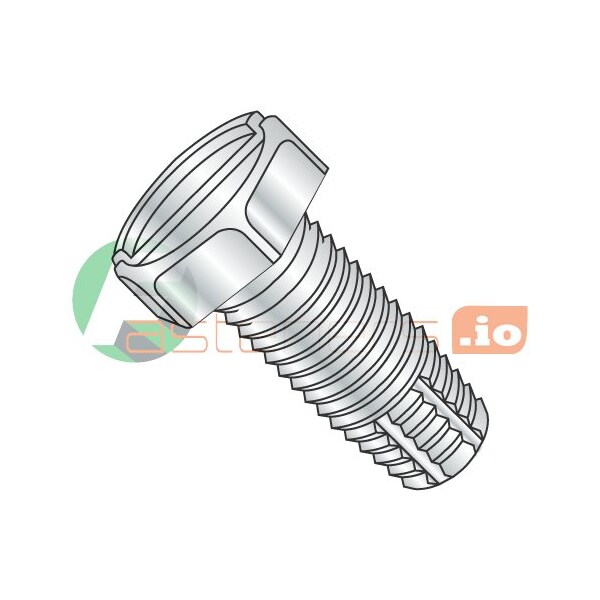 Newport Fasteners Thread Cutting Screw, 3/8"-16 x 1 in, Zinc Plated Steel Hex Head Slotted Drive, 800 PK 540983 - main